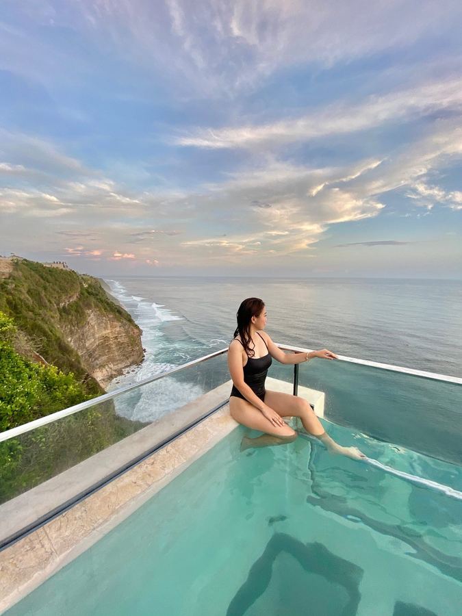 A clifftop pool